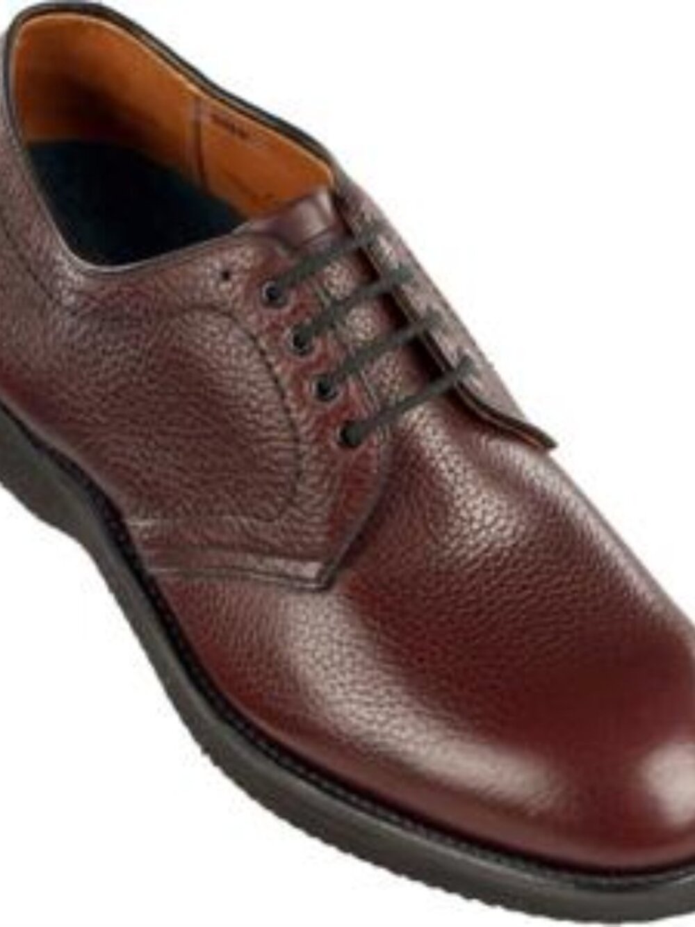 Alden 312 Burgundy Grain Plain Toe Blucher Oxford (CDI)